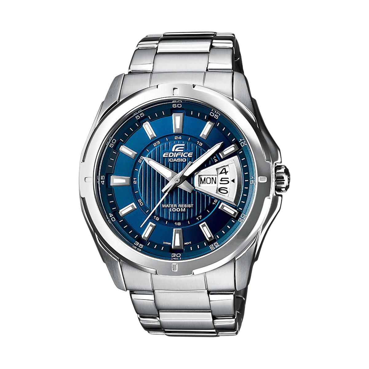 Relógio Casio Edifice EF-129D-2AVEF Azul — vista frontal