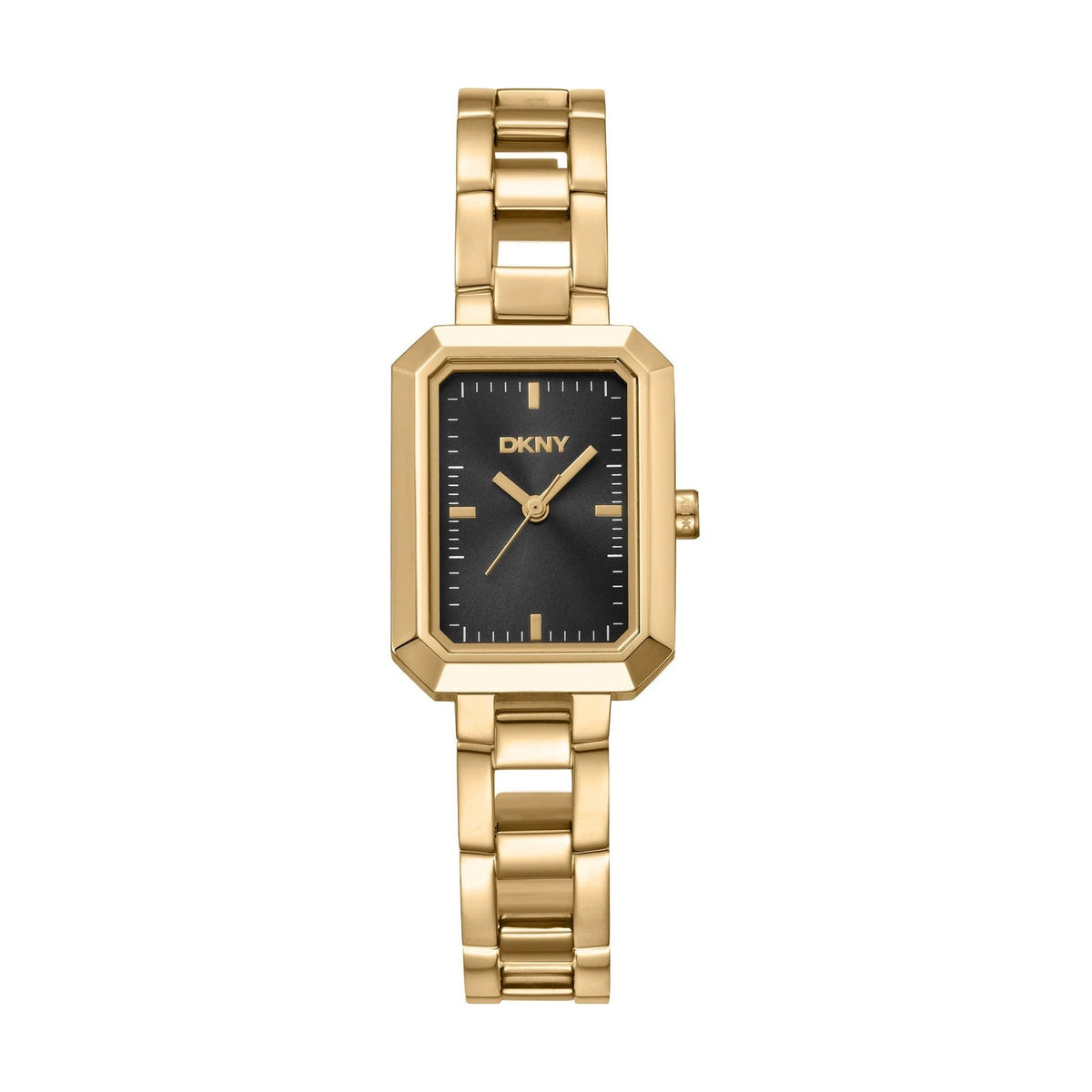Relógio DKNY Uptown Midi Dourado Preto — referência DK1L009M0015