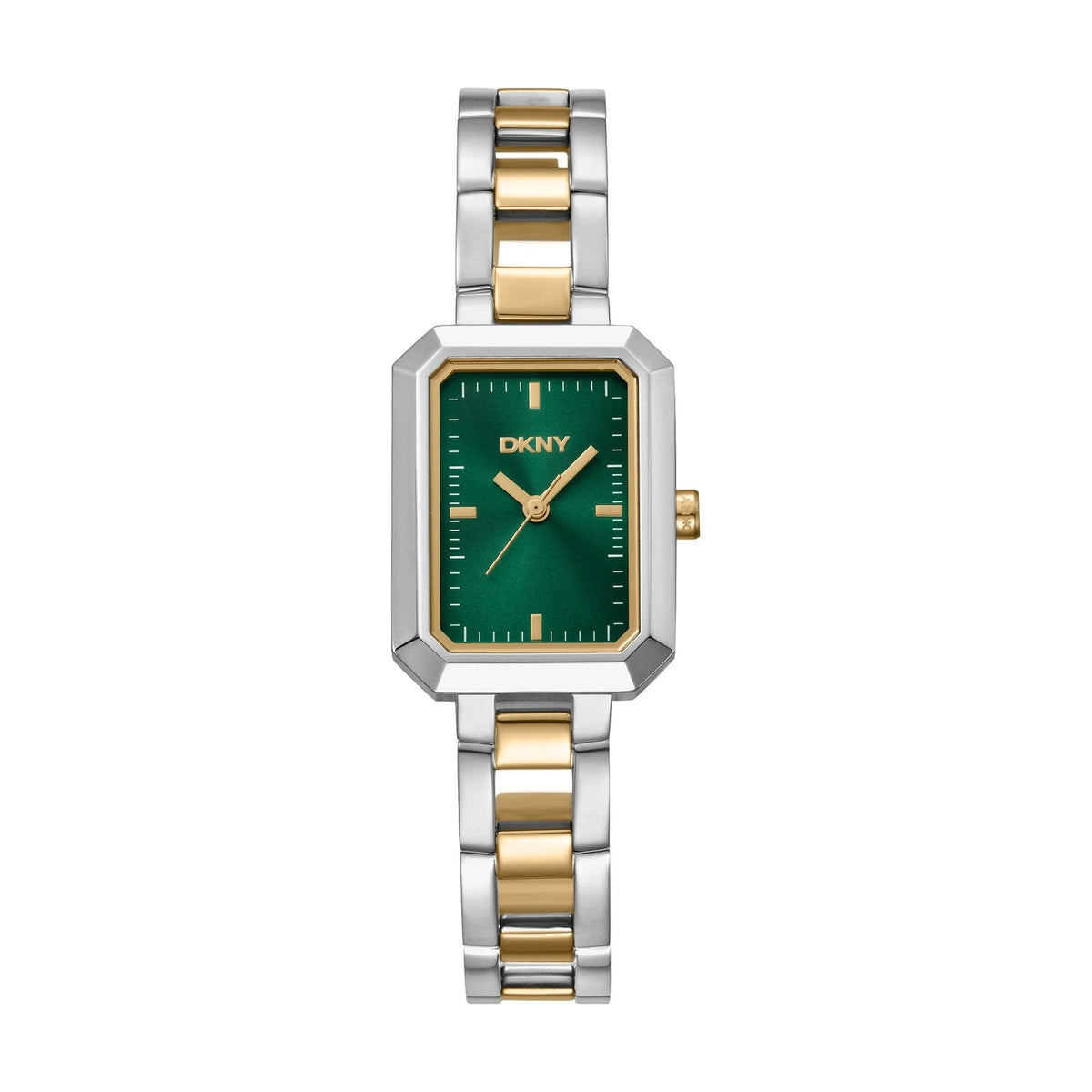 Relógio DKNY Uptown Midi Bicolor Verde — referência DK1L009M0025