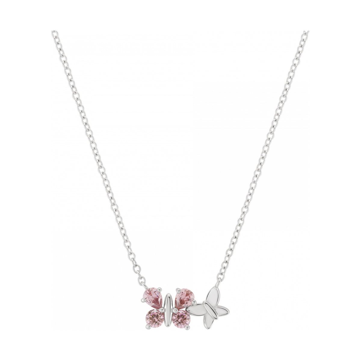 Colar Unike Girls Pink Borboleta Glow — UK.CL.1204.0351