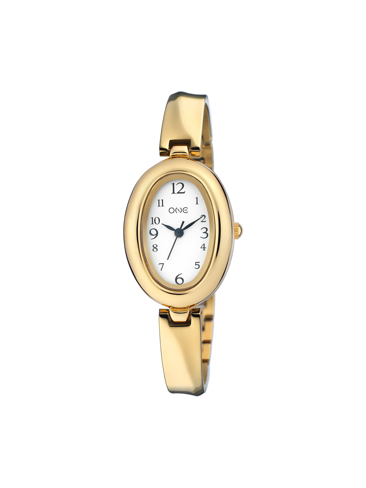 Relógio ONE Allure Dourado, vista frontal; referência OL4210BG61L