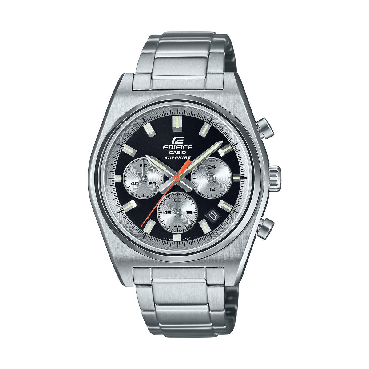 Relógio Casio Edifice EFB-730D-1AVUEF Cronógrafo Preto — vista frontal