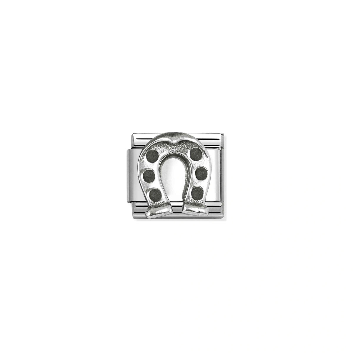 Link Nomination Composable Classic Ferradura Vintage em Prata — 330101/95
