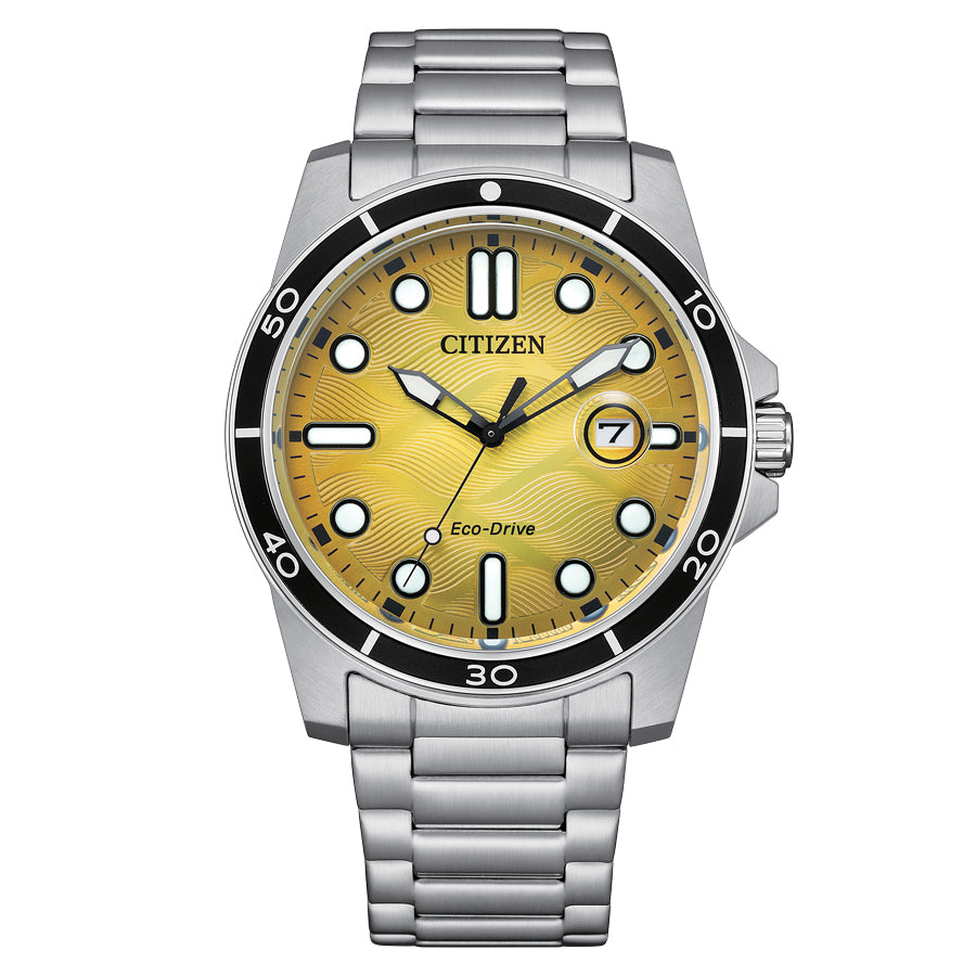 Relógio Citizen Eco-Drive Amarelo — AW1816-89X