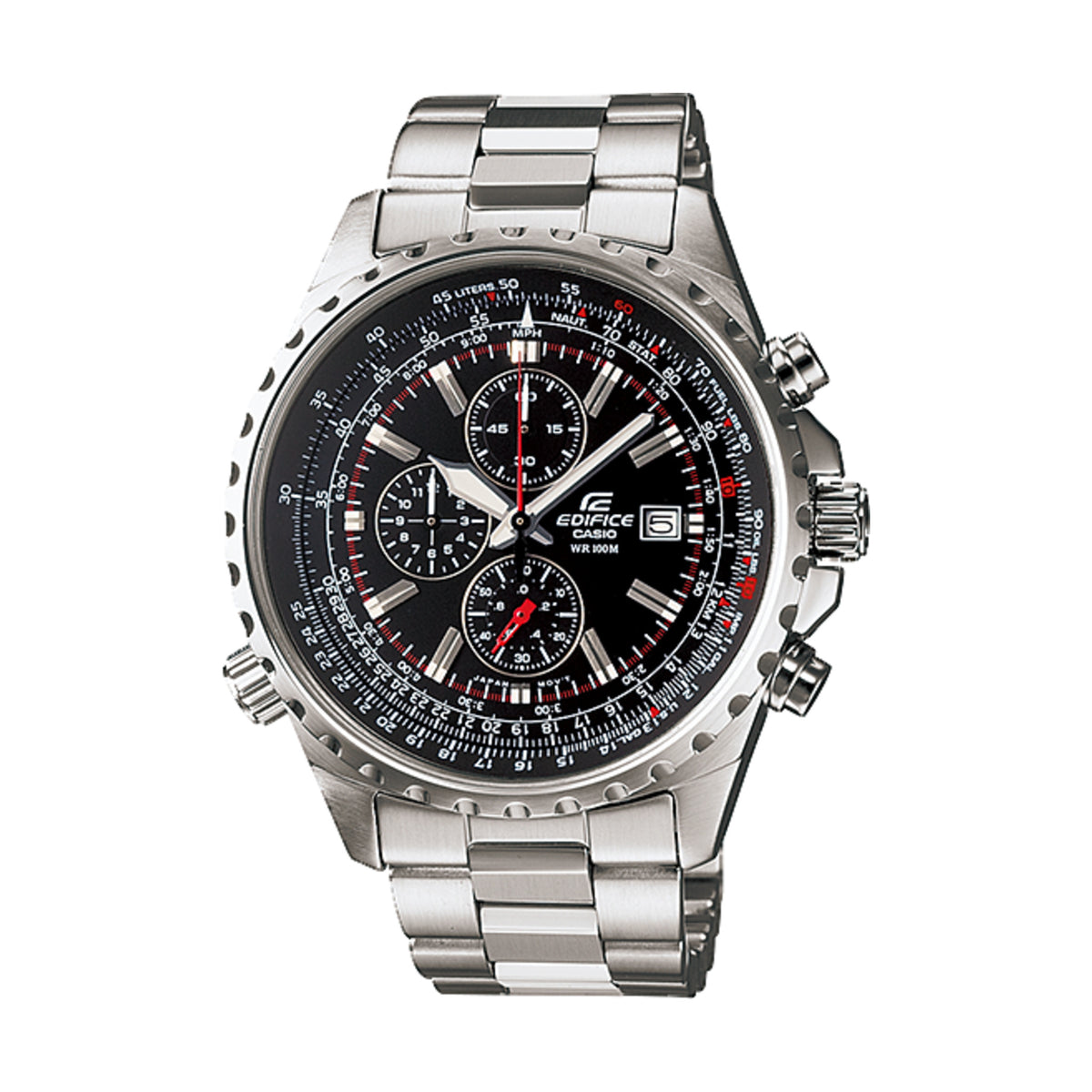 Relógio Casio Edifice EF-527D-1AVEF Cronógrafo Preto — vista frontal