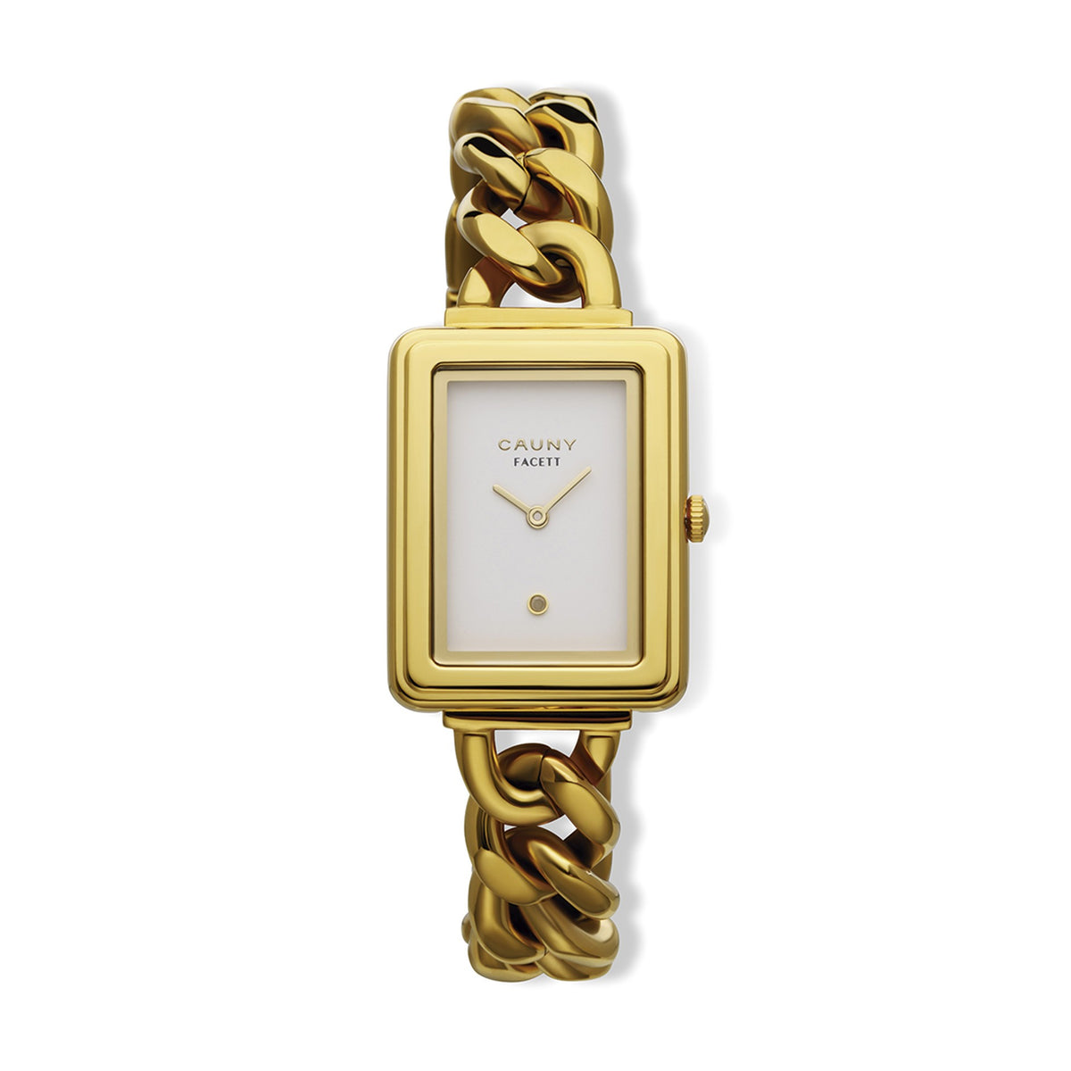 Relógio Cauny Facett Diamond Dourado — vista frontal