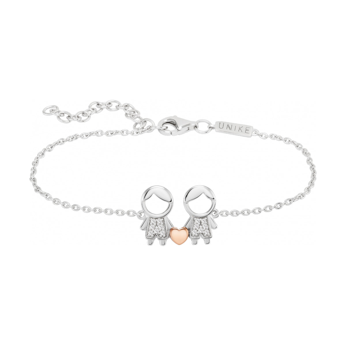Pulseira Unike Mum Dois Meninos Bicolor — UK.PU.1110.0002