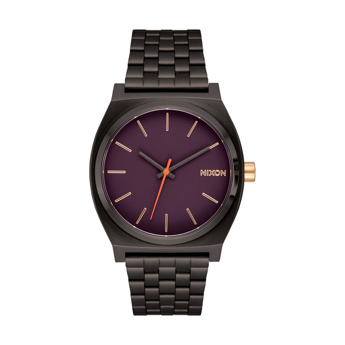 Relógio Nixon Time Teller Gunmetal, Amora e Dourado A045-5270 — vista frontal