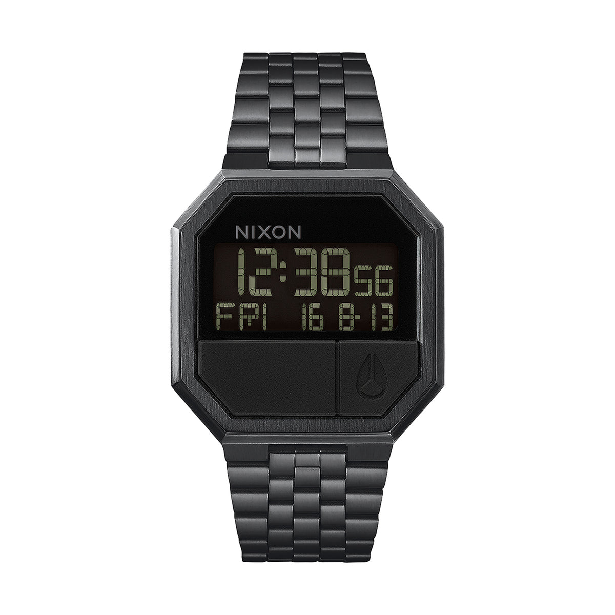 Relógio Digital Nixon Re-Run Preto – vista frontal