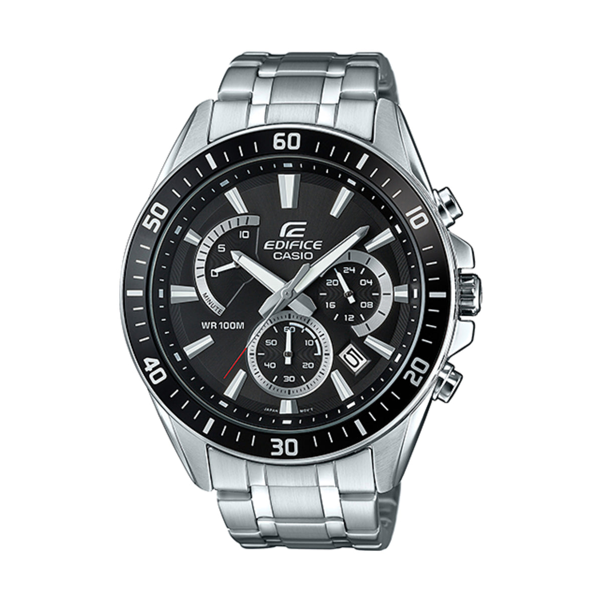Relógio Casio Edifice EFR-552D-1AVUEF Cronógrafo Preto — vista frontal