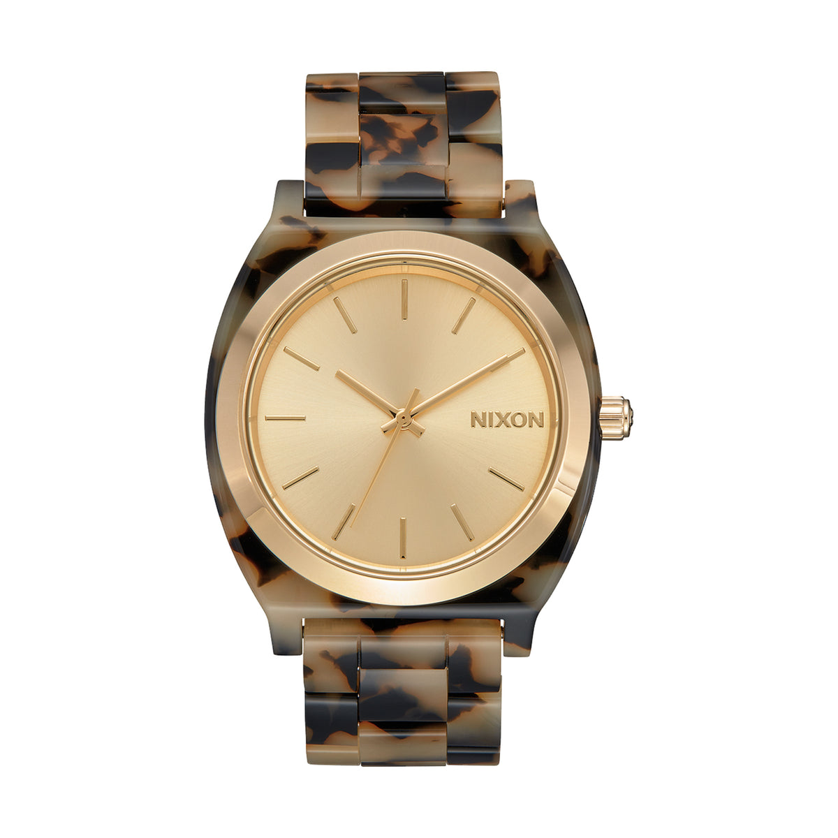 Relógio Nixon Time Teller Acetate Cream Tortoise – vista frontal