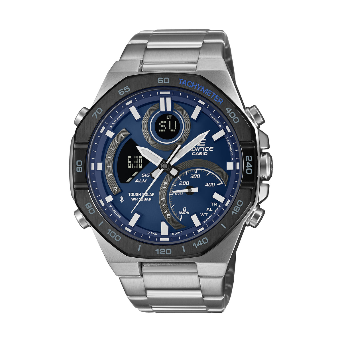 Relógio Casio Edifice ECB-950DB-2AEF Solar Bluetooth — vista frontal