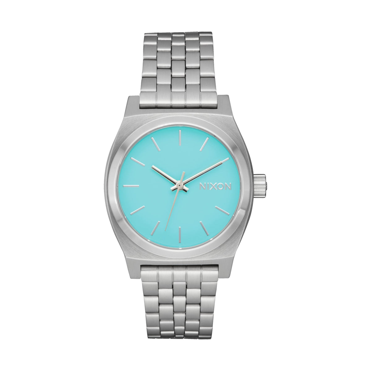 Relógio Nixon Medium Time Teller Prateado e Turquesa A1130-2084 — vista frontal