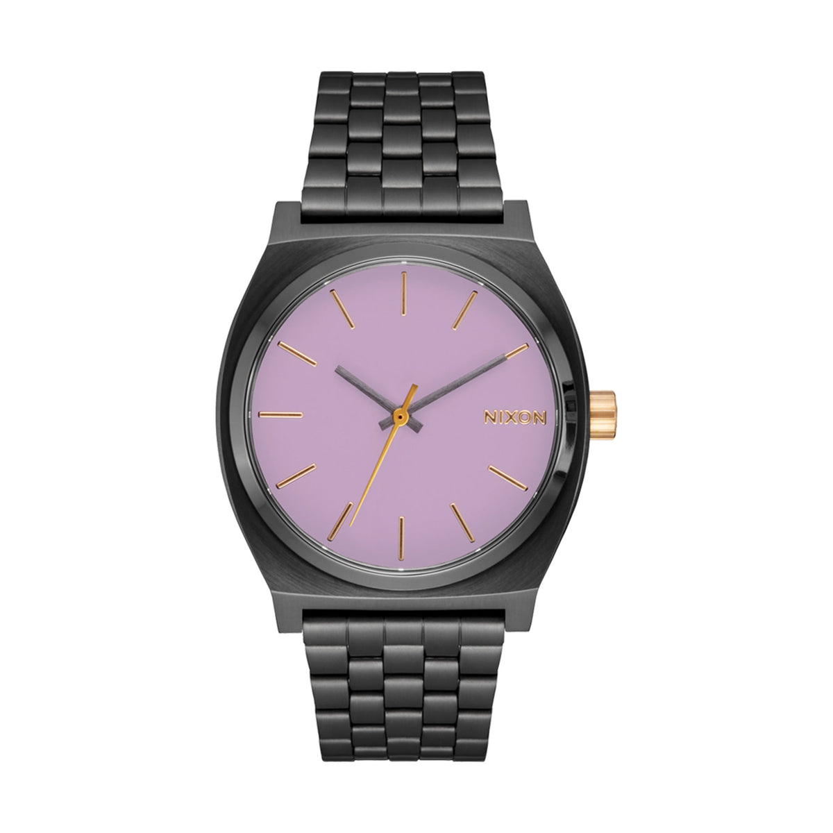 Relógio Nixon Medium Time Teller Gunmetal, Lavanda e Dourado A1130-5271 — vista frontal