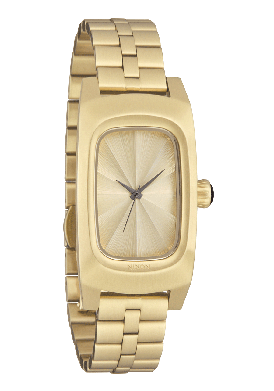 Relógio Nixon Frankie Sand Drift dourado, vista lateral