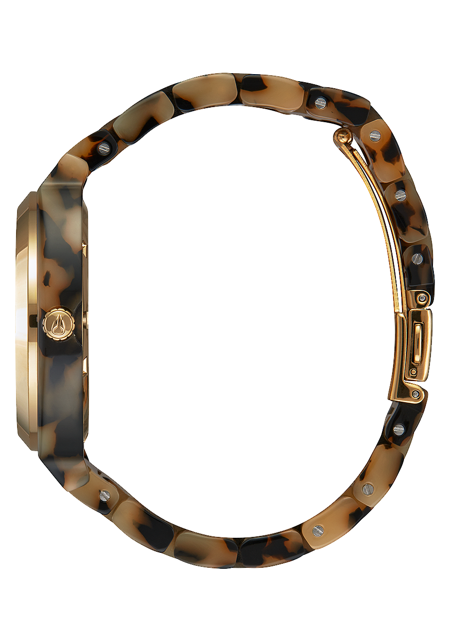 Relógio Nixon Time Teller Acetate Cream Tortoise – vista lateral