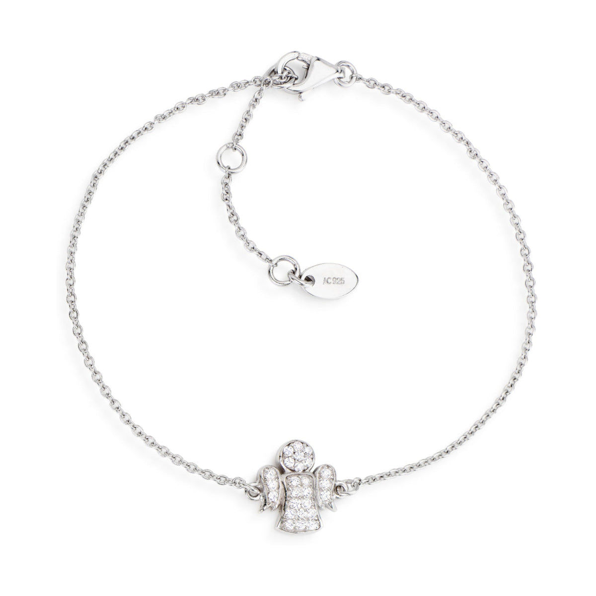 Pulseira Amen Anjo com Zircónias – referência BRA