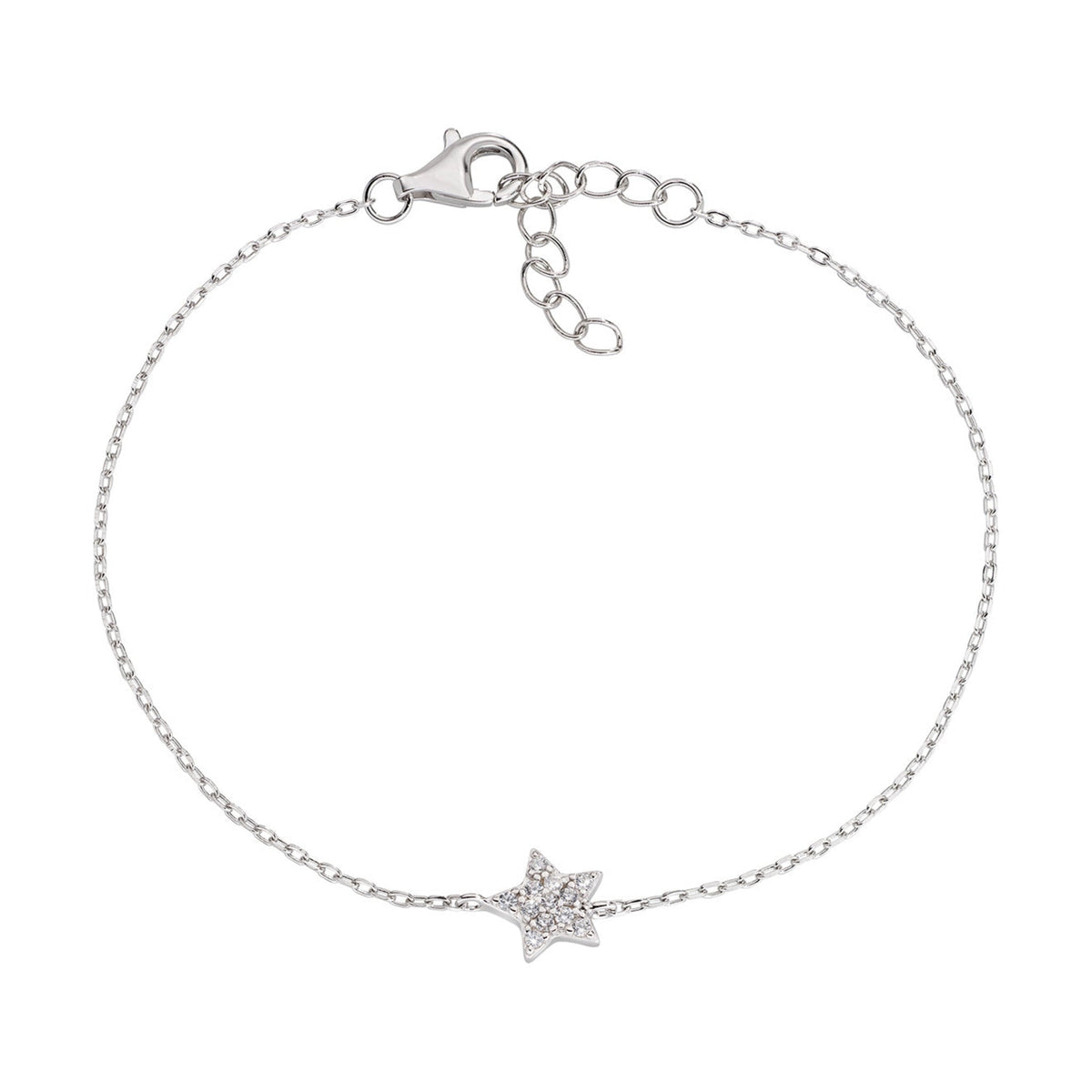 Pulseira Amen Estrelas com Zircónias BRSTBBZ — vista frontal