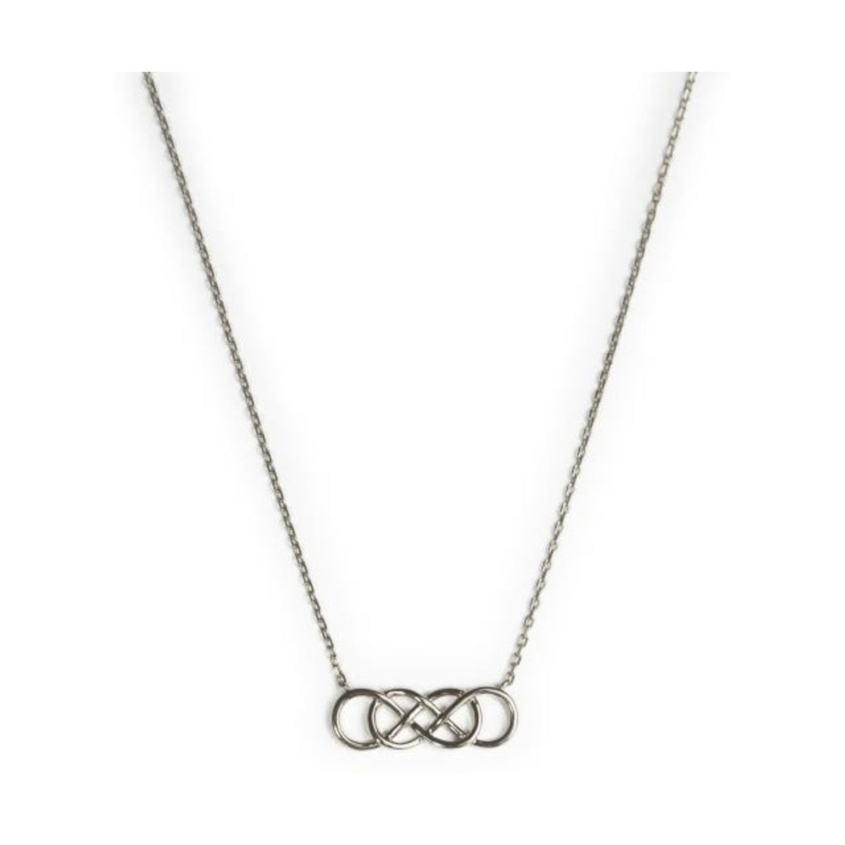 Colar Amen Infinito Duplo Dourado — referência CL2ING