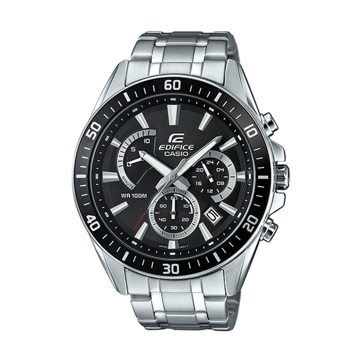 Relógio Casio Edifice EFR-552D-1AVUEF Cronógrafo Preto — vista frontal
