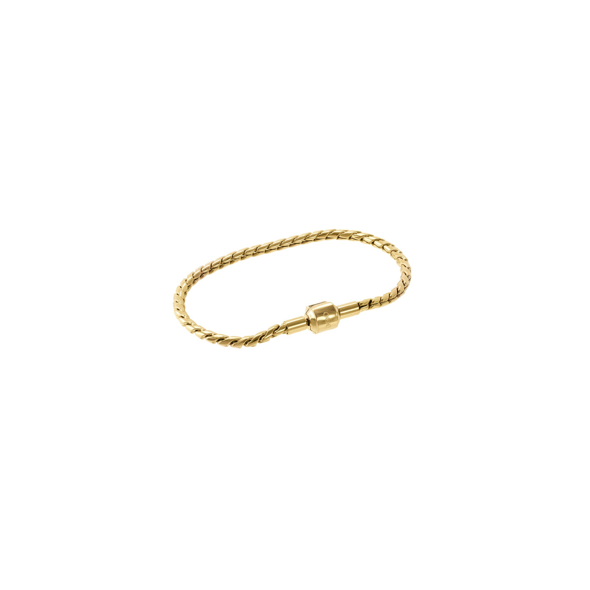 Pulseira ONE Energy Master Twisted Dourada — OJBMT01G, vista de pormenor