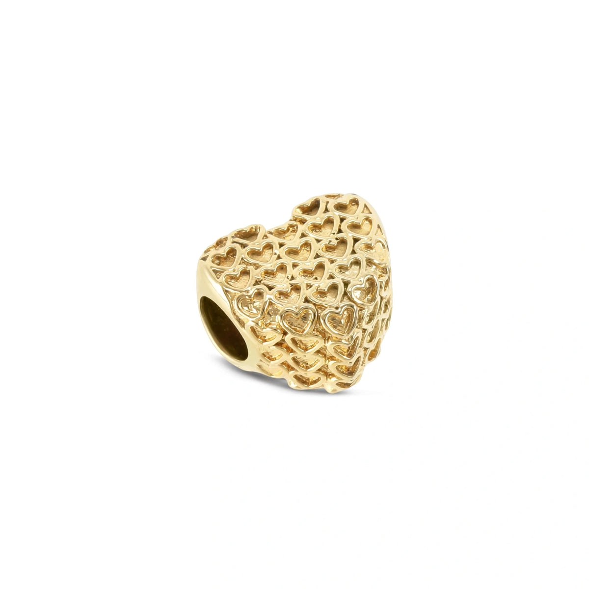 Charm ONE Story Heart Dourado — OJCS02G, vista do produto