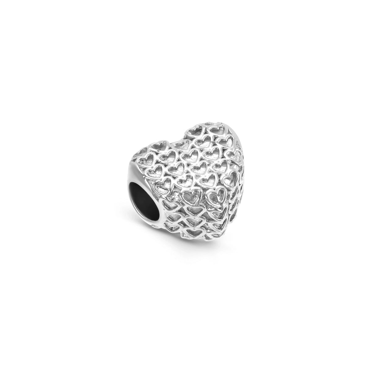 Charm ONE Story Heart Prateado — OJCS02S, vista do produto