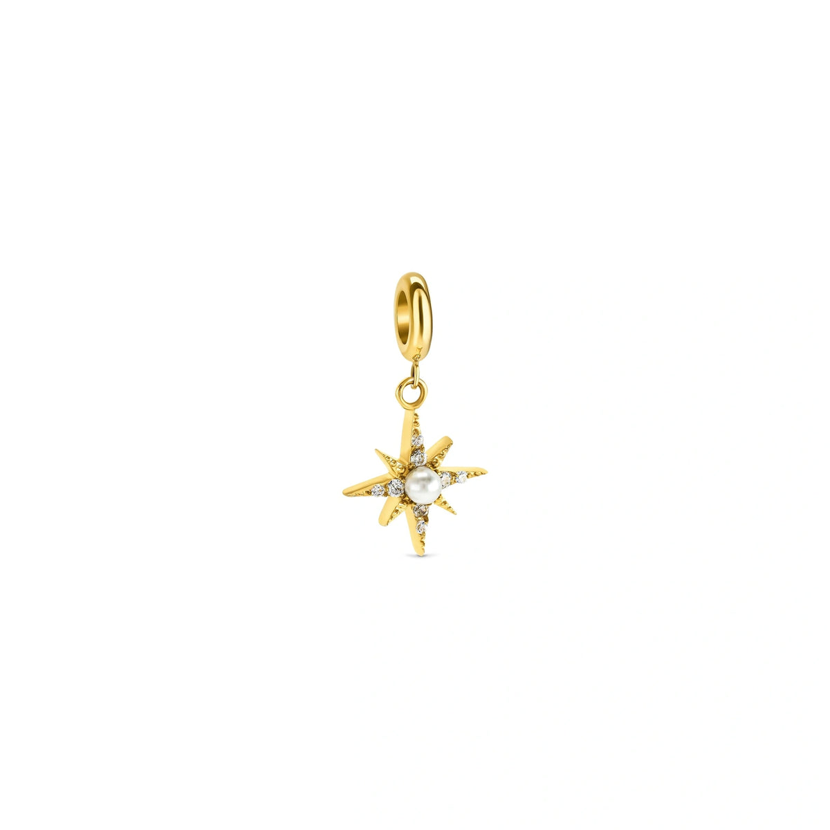 Charm ONE Life Estrela Pearl Dourado — OJEBC722, vista do produto