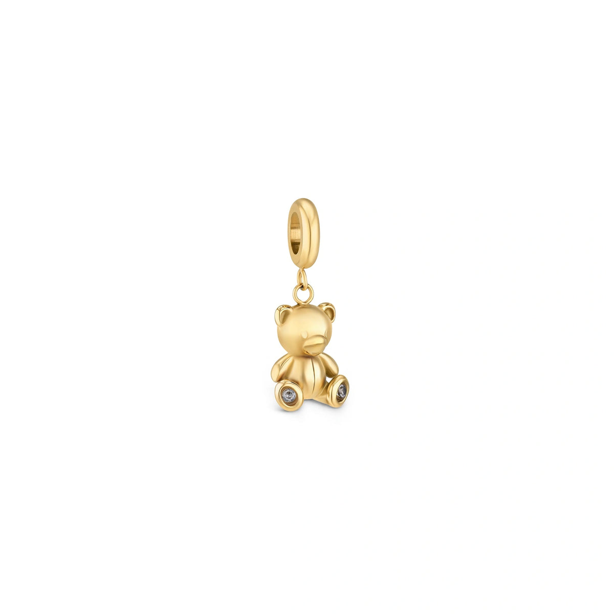 Charm ONE Life Urso Teddy Crystal Dourado — OJEBC802, vista do produto