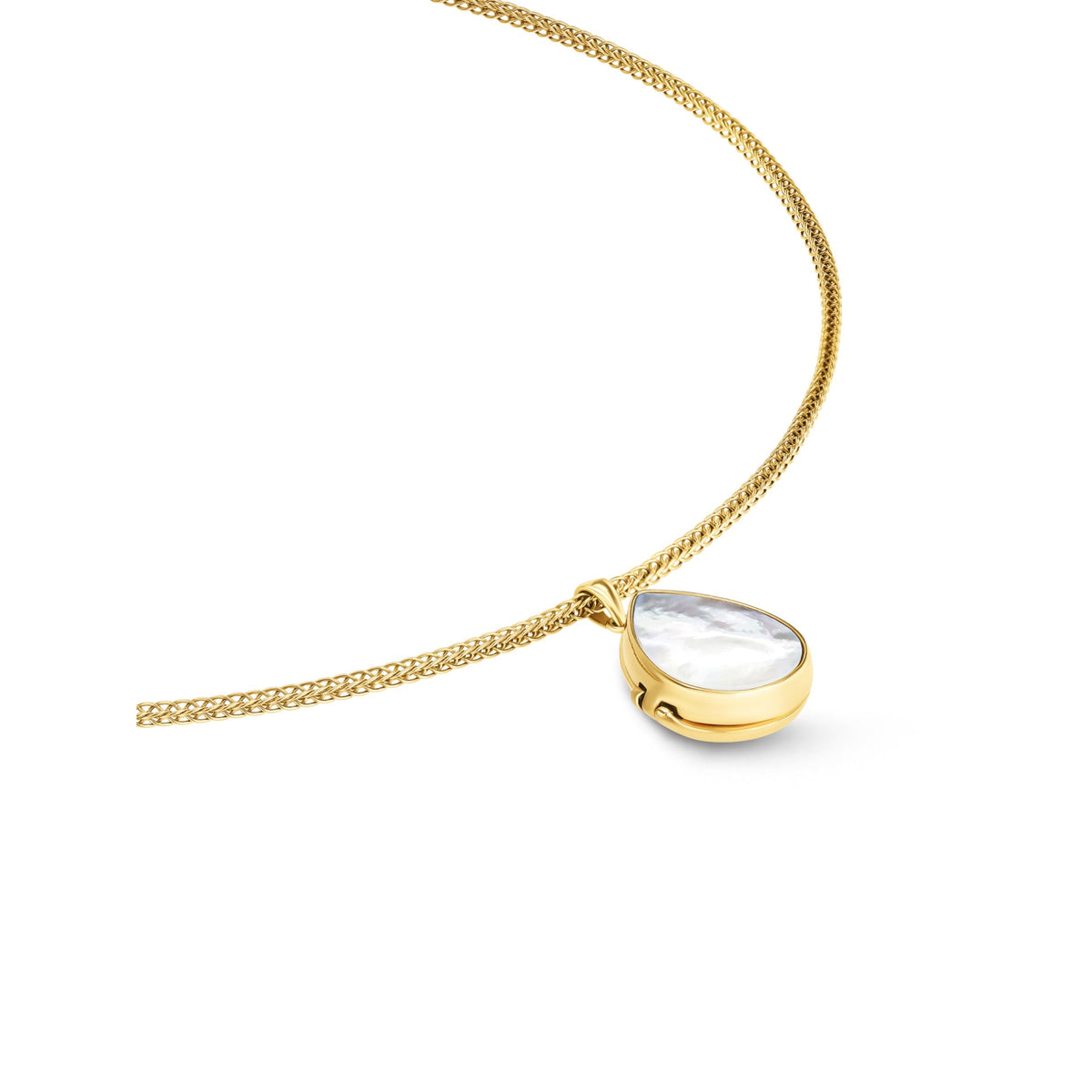 Colar Relicário ONE Pearl Memories Dourado, vista principal; referência OJNN97G