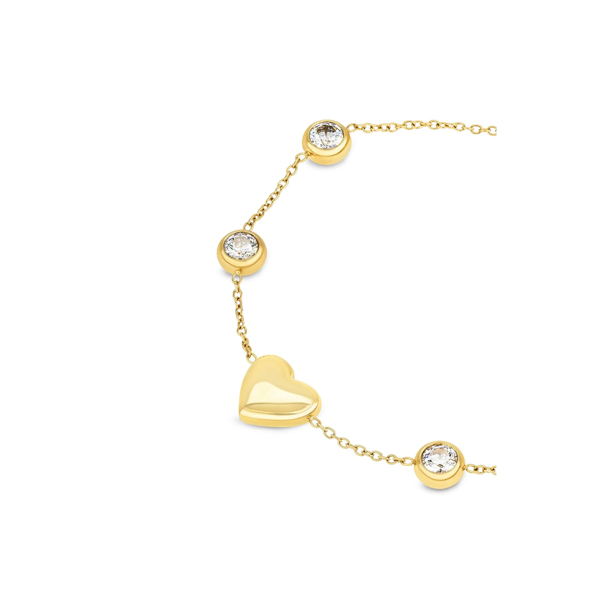 Pulseira ONE White Spark Dourada — OJRDB02G; exemplo de utilização