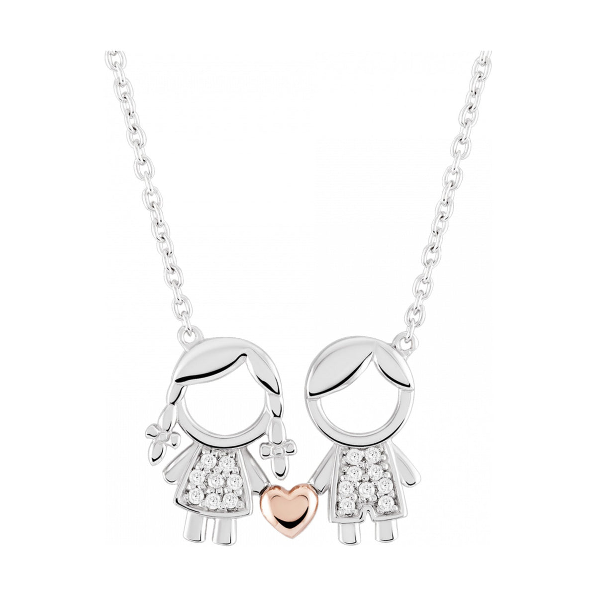 Colar Unike Mum Menina e Menino Bicolor — UK.CL.1110.0005