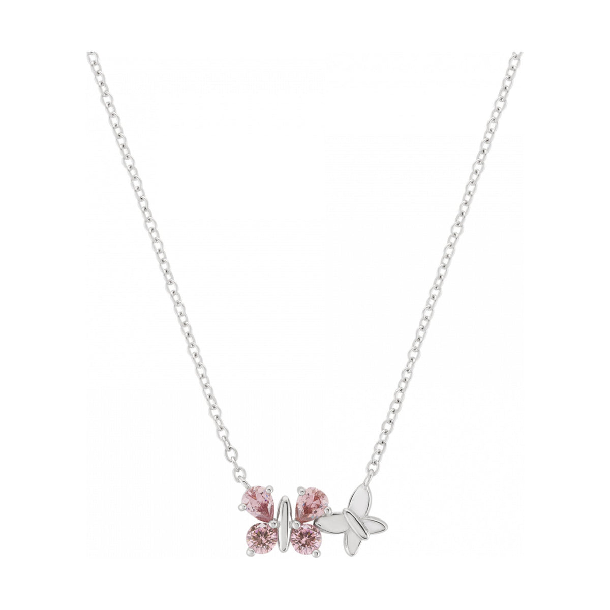 Colar Unike Girls Pink Borboleta Glow — UK.CL.1204.0351