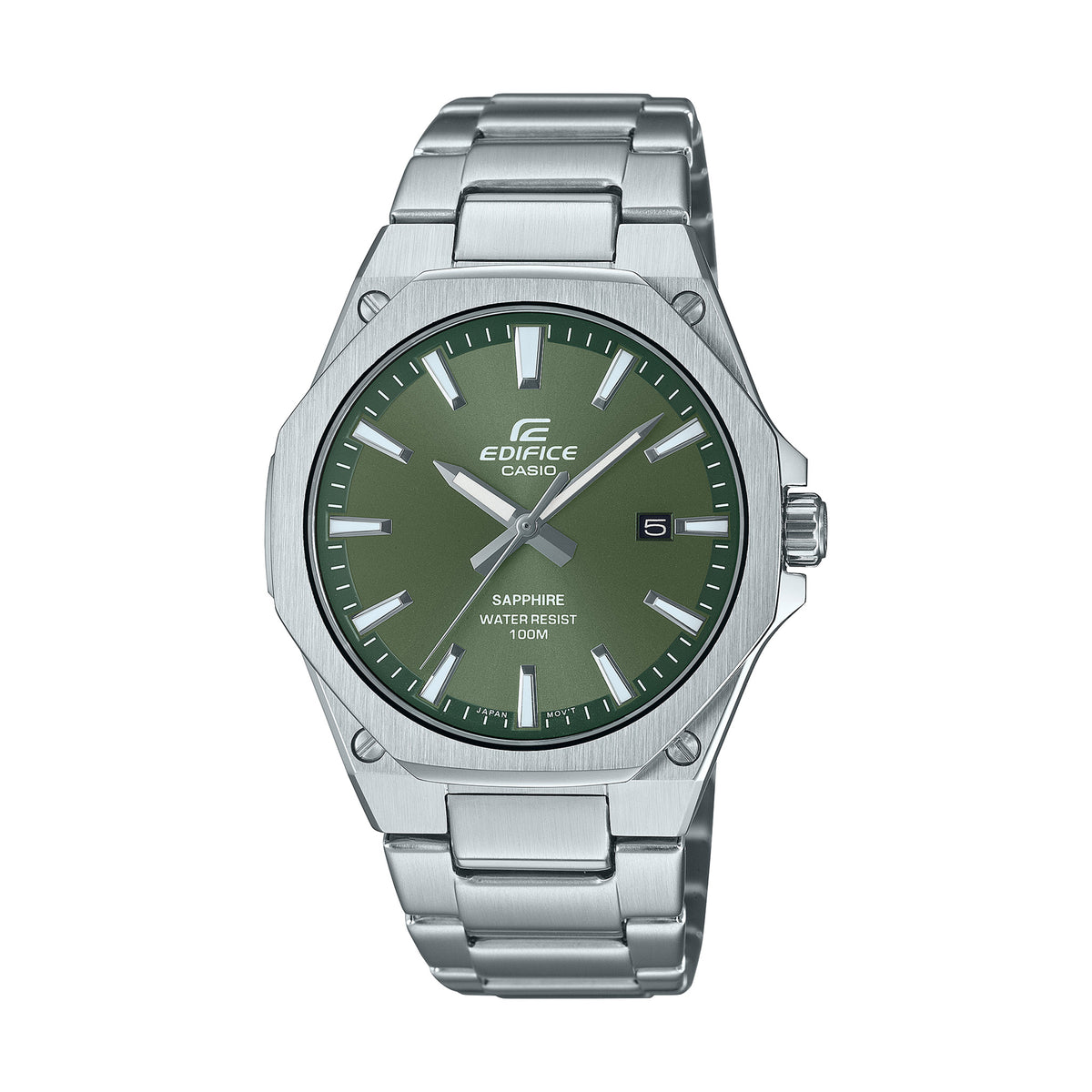 Relógio Casio Edifice EFR-S108D-3AVUEF Verde — vista frontal