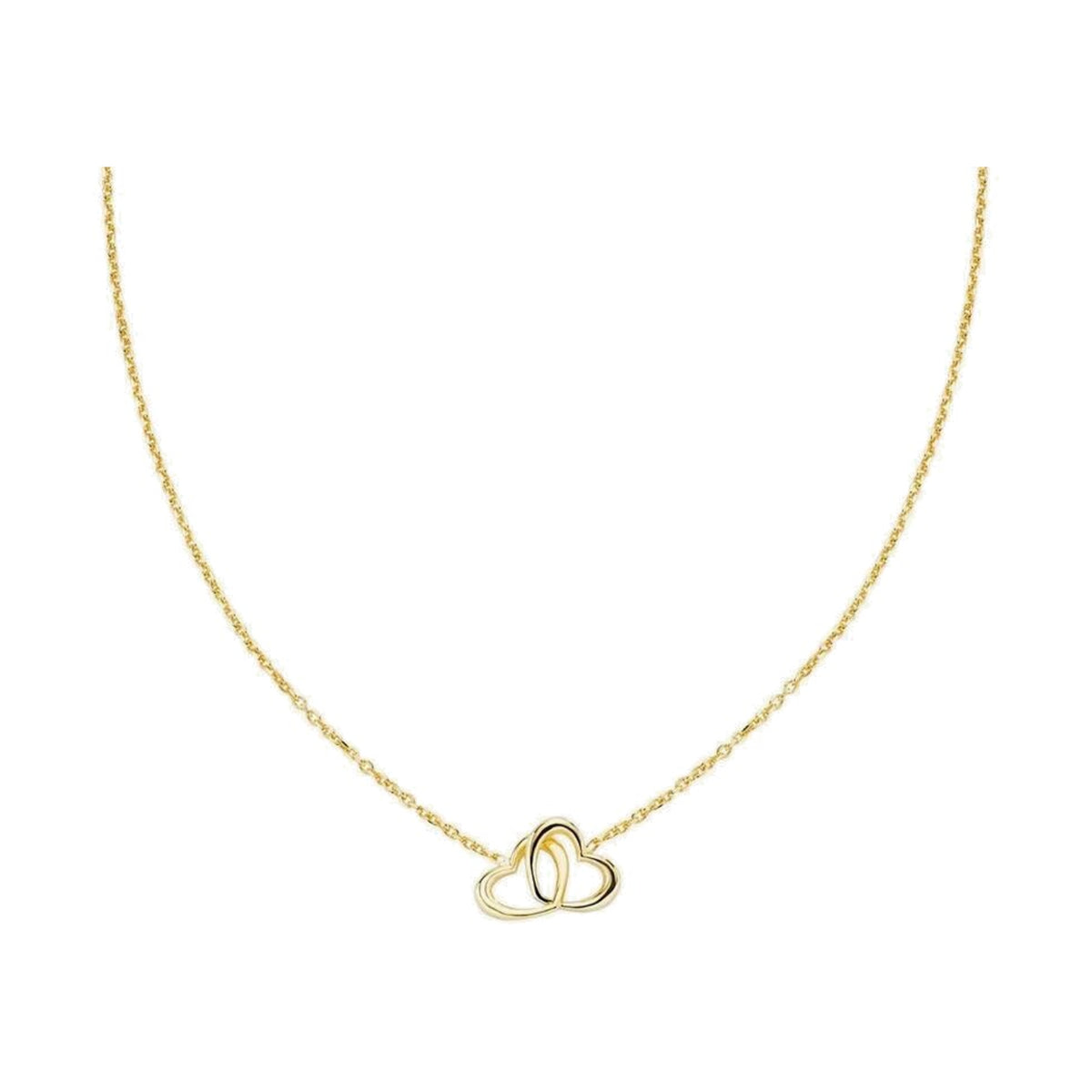 Colar Amen Corações Entrelaçados Dourado — referência CLCUCUG3