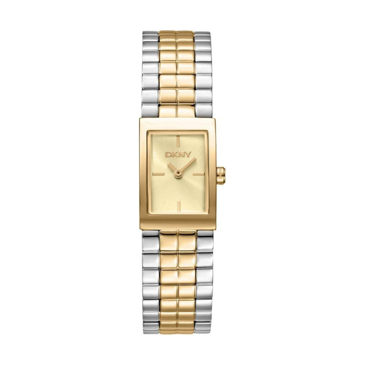 Relógio DKNY Signature Shape Bicolor Champanhe — referência DK1L172M0055