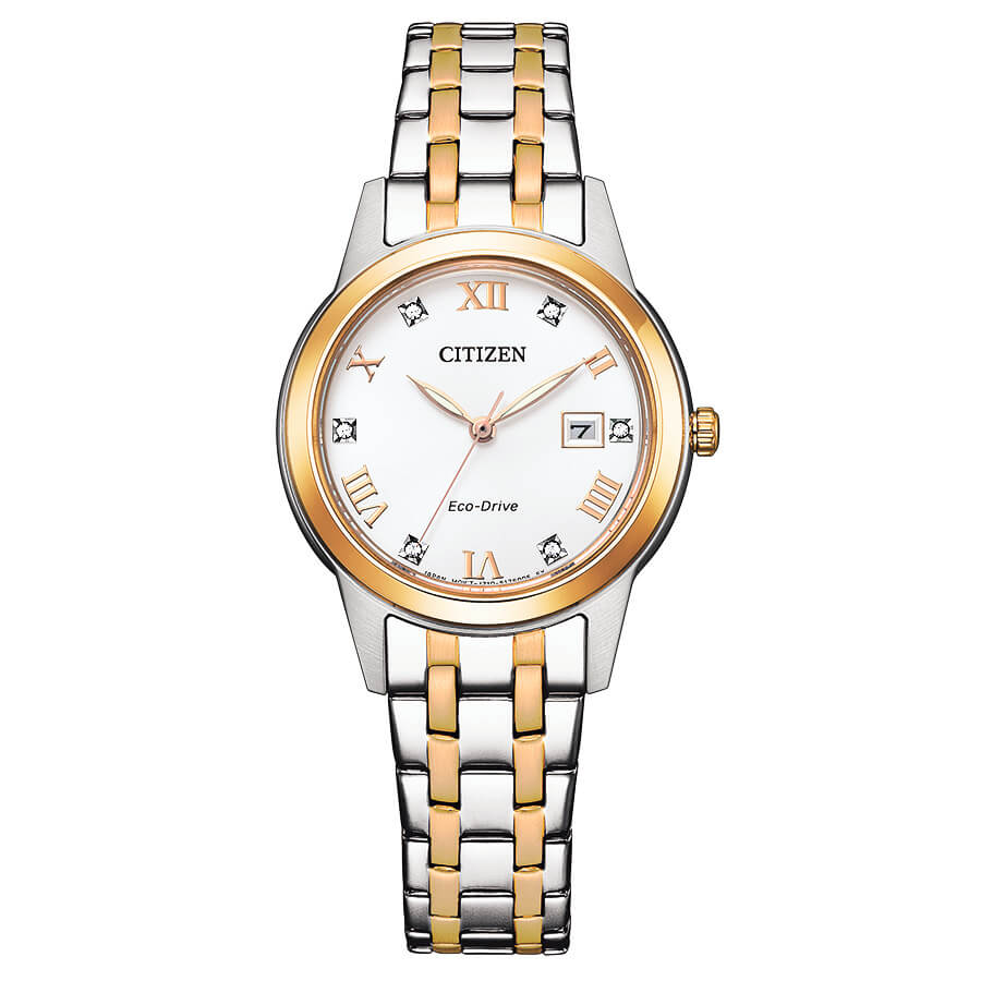 Relógio Citizen Eco-Drive Bicolor Prateado — FE1246-85A