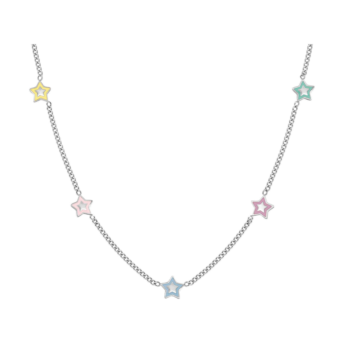Colar Nomination FairyIcons Estrelas Coloridas Prateado — 134103/023