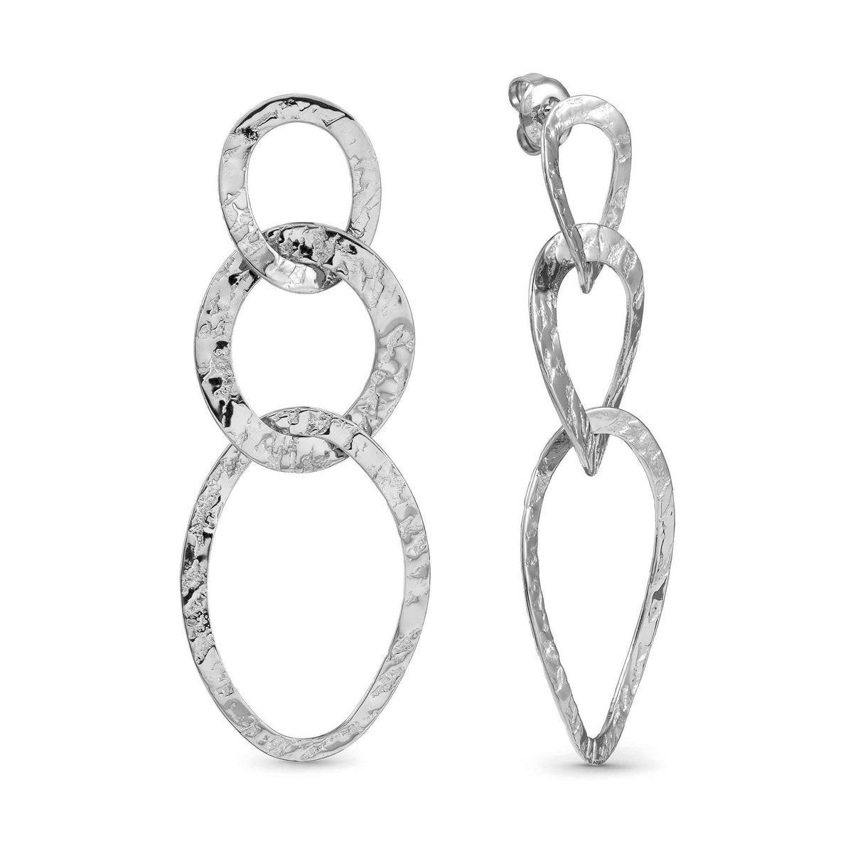 Brincos Nomination Wear&Style Martelados Prateados — 134516/001