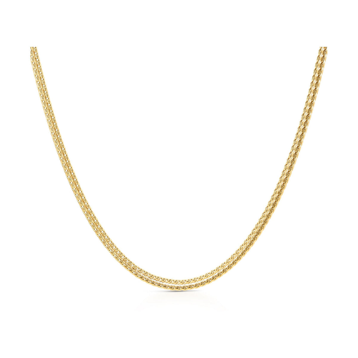 Colar ONE Life Master Twisted Dourado — OJNMG01, vista do produto