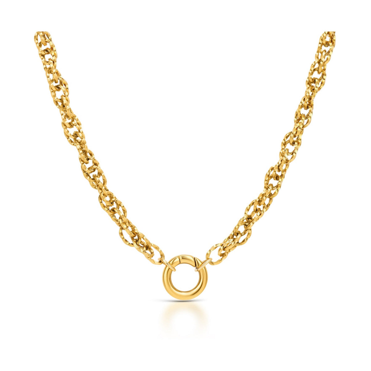 Colar ONE Life Master Union Double Dourado — OJNMG04, vista do produto